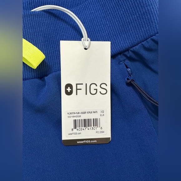 NWT FIGS Women’s Boston Slim Jogger Scrub Pants - XS - Electric Blue - Picture 9 of 9